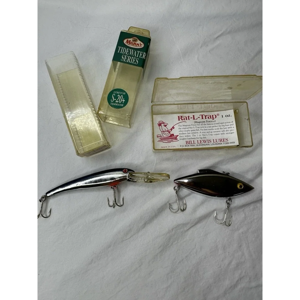Vtg Fishing Lures Bill Lewis Rat-L-Trap Manns‎ Tidewater Series S-20+ Set 2